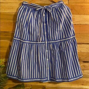 J. Crew ruffled tier skirt size 8